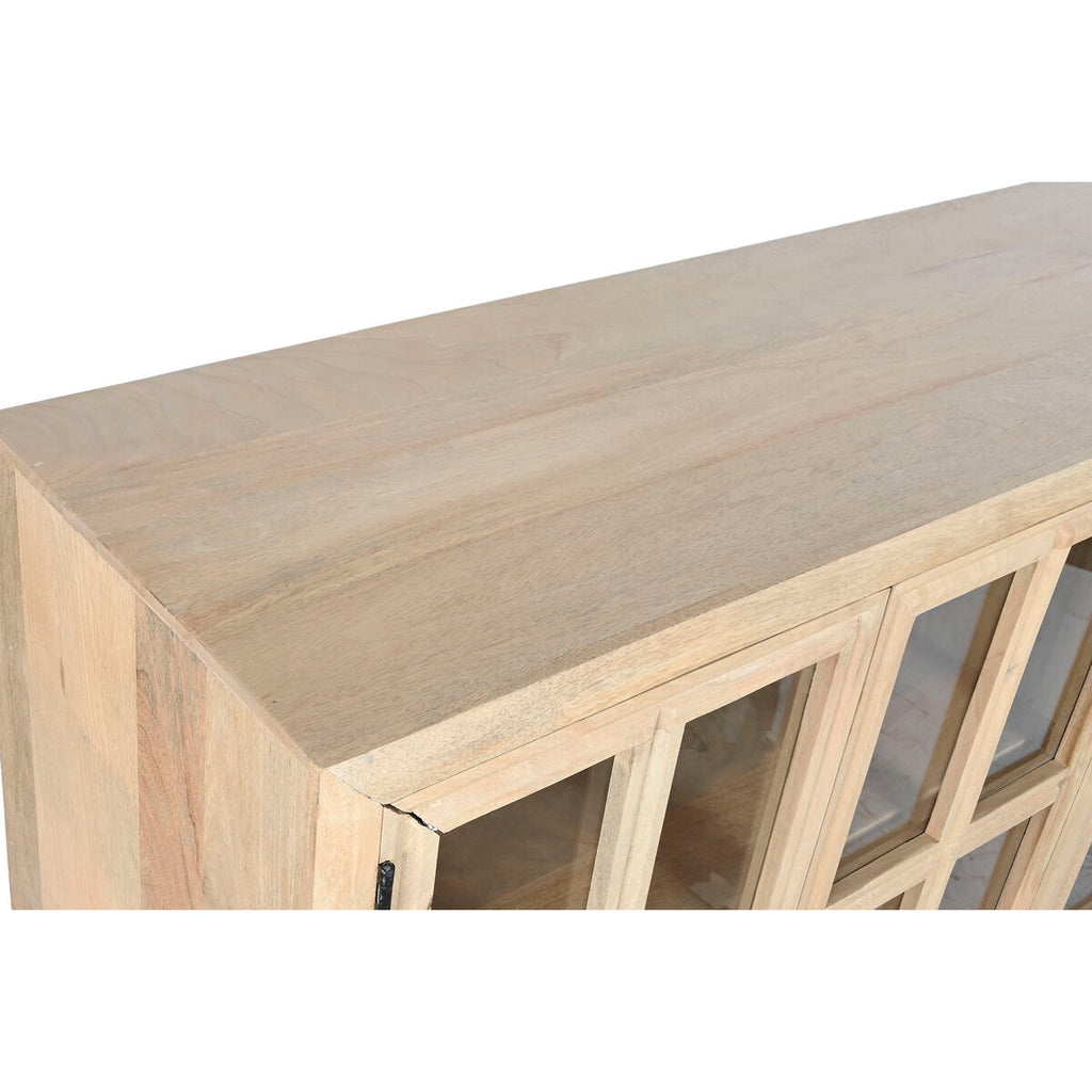 Aparador de madera de mango y cristal, 170 cm — imagen 2