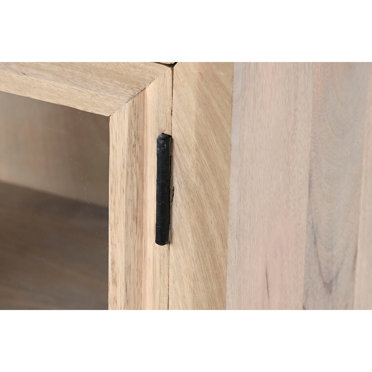 Aparador de madera de mango y cristal, 170 cm — imagen 3