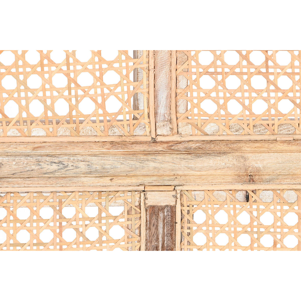 Sofá natural de madera y fibra natural, 125 x 58 x 155 cm — imagen 8