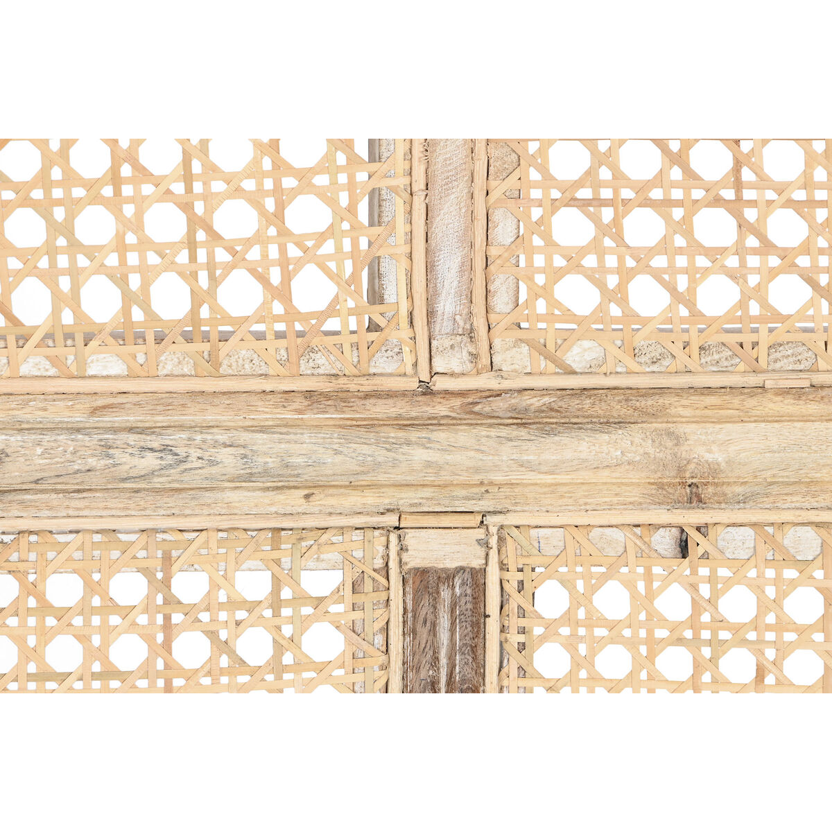 Sofá natural de madera y fibra natural, 125 x 58 x 155 cm — imagen 8