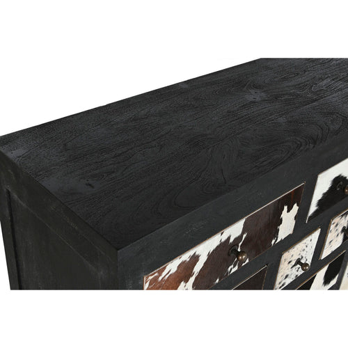 Cajonera con motivo de vaca, madera de mango, 115 x 36 x 102 cm — imagen 2