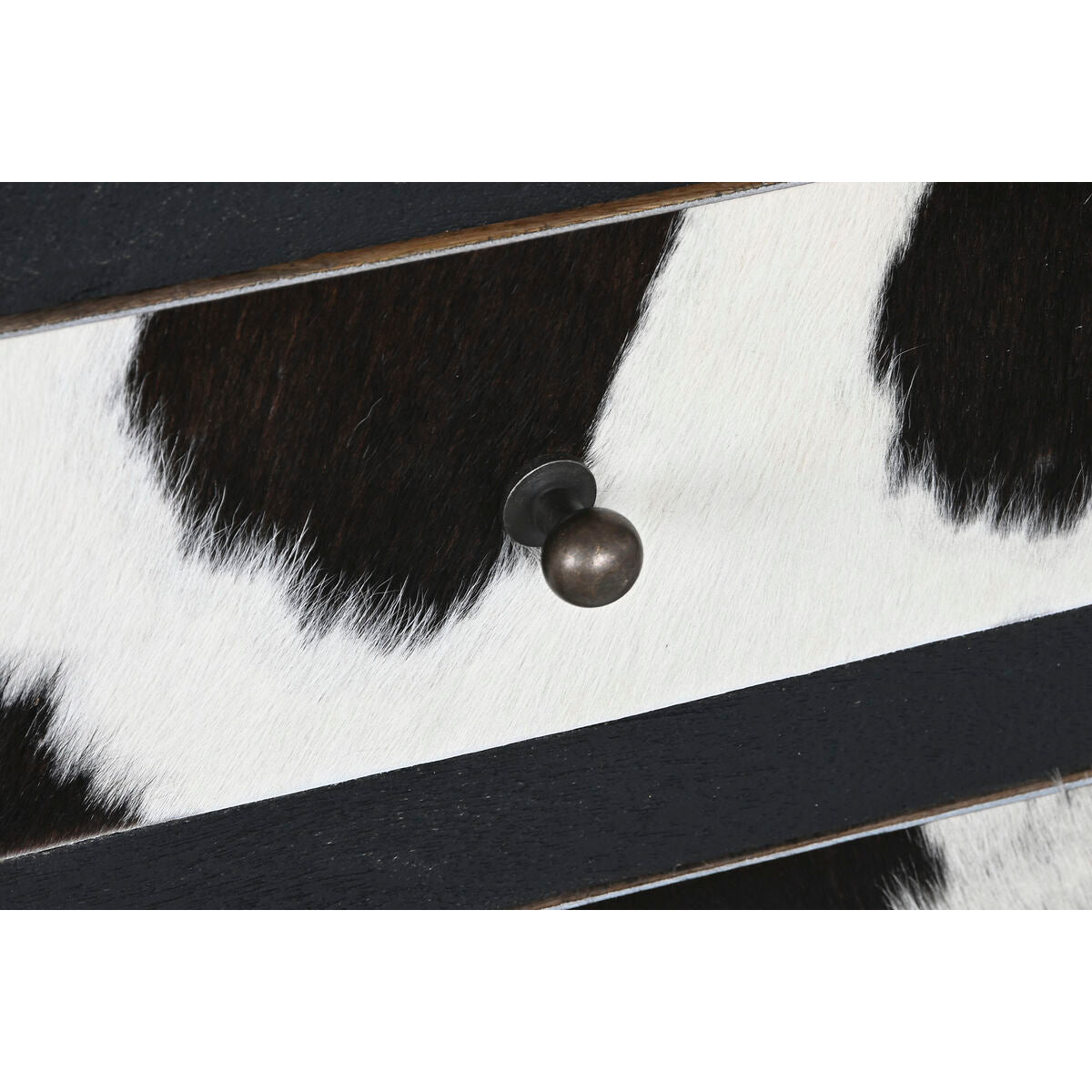 Cajonera con motivo de vaca, madera de mango, 115 x 36 x 102 cm — imagen 5