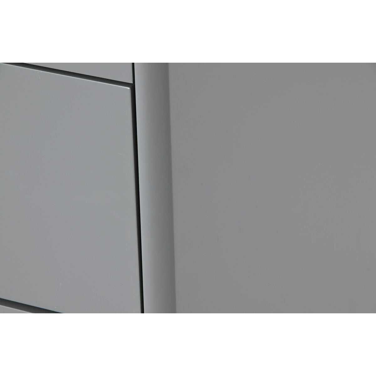 Cómoda azul, gris y natural de polipropileno y MDF, 120 cm — imagen 3