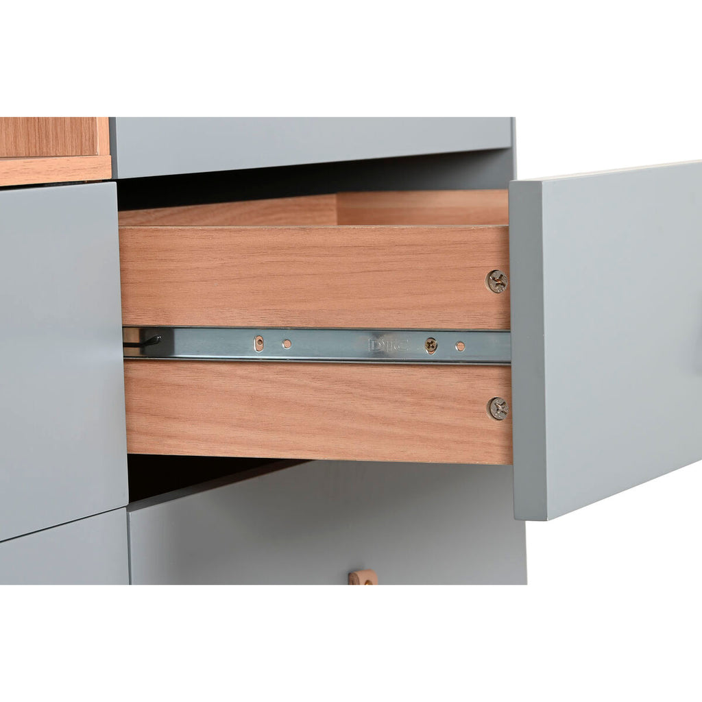 Cómoda azul, gris y natural de polipropileno y MDF, 120 cm — imagen 6
