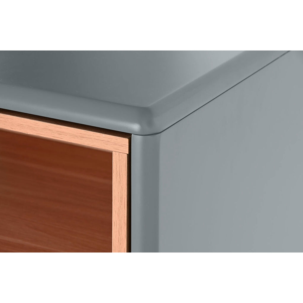 Cajonera de polipropileno y MDF azul y gris, 80 x 117 cm — imagen 2