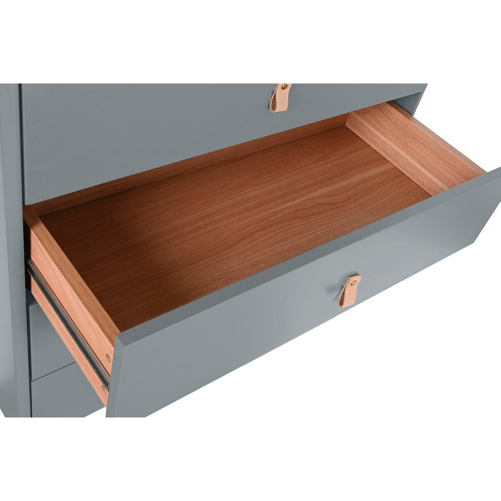 Cajonera de polipropileno y MDF azul y gris, 80 x 117 cm — imagen 3