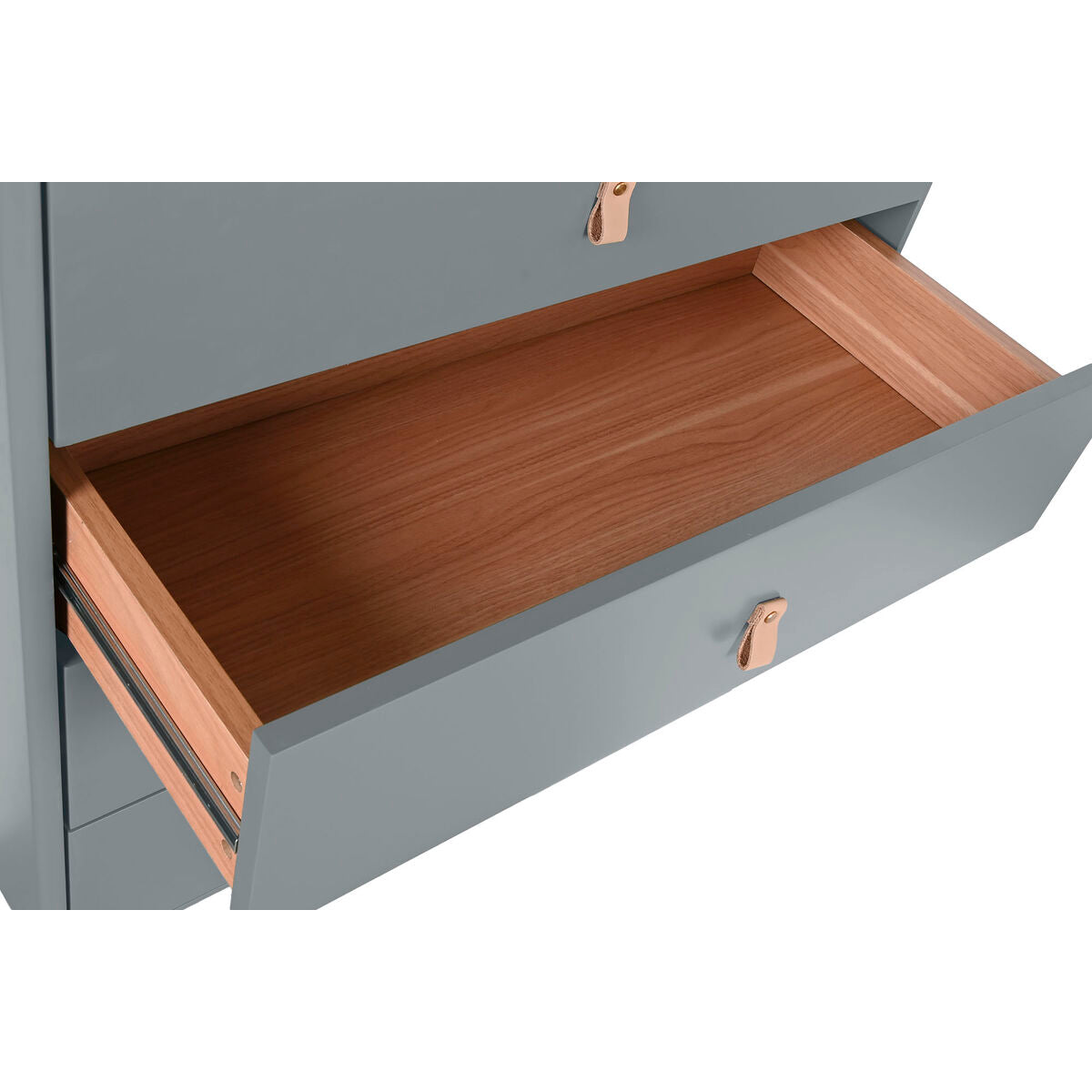 Cajonera de polipropileno y MDF azul y gris, 80 x 117 cm — imagen 3