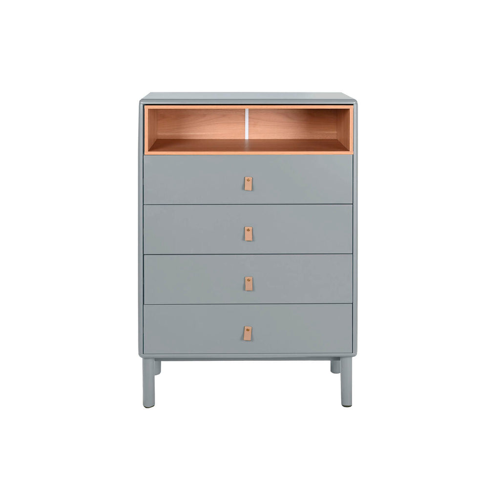 Cajonera de polipropileno y MDF azul y gris, 80 x 117 cm — imagen 8