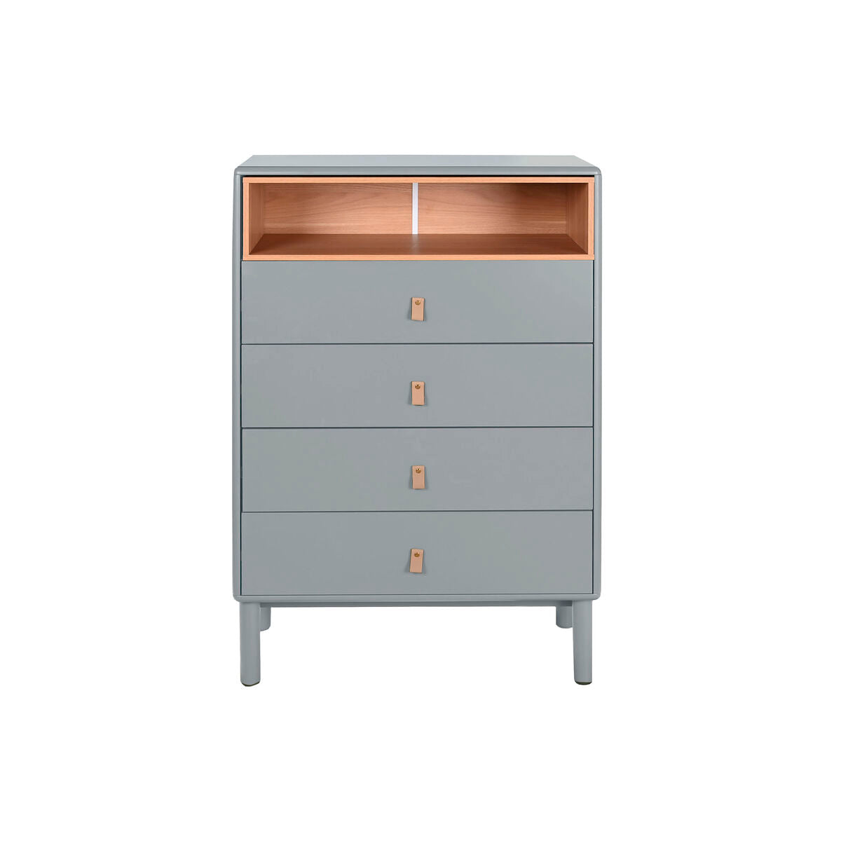 Cajonera de polipropileno y MDF azul y gris, 80 x 117 cm — imagen 8