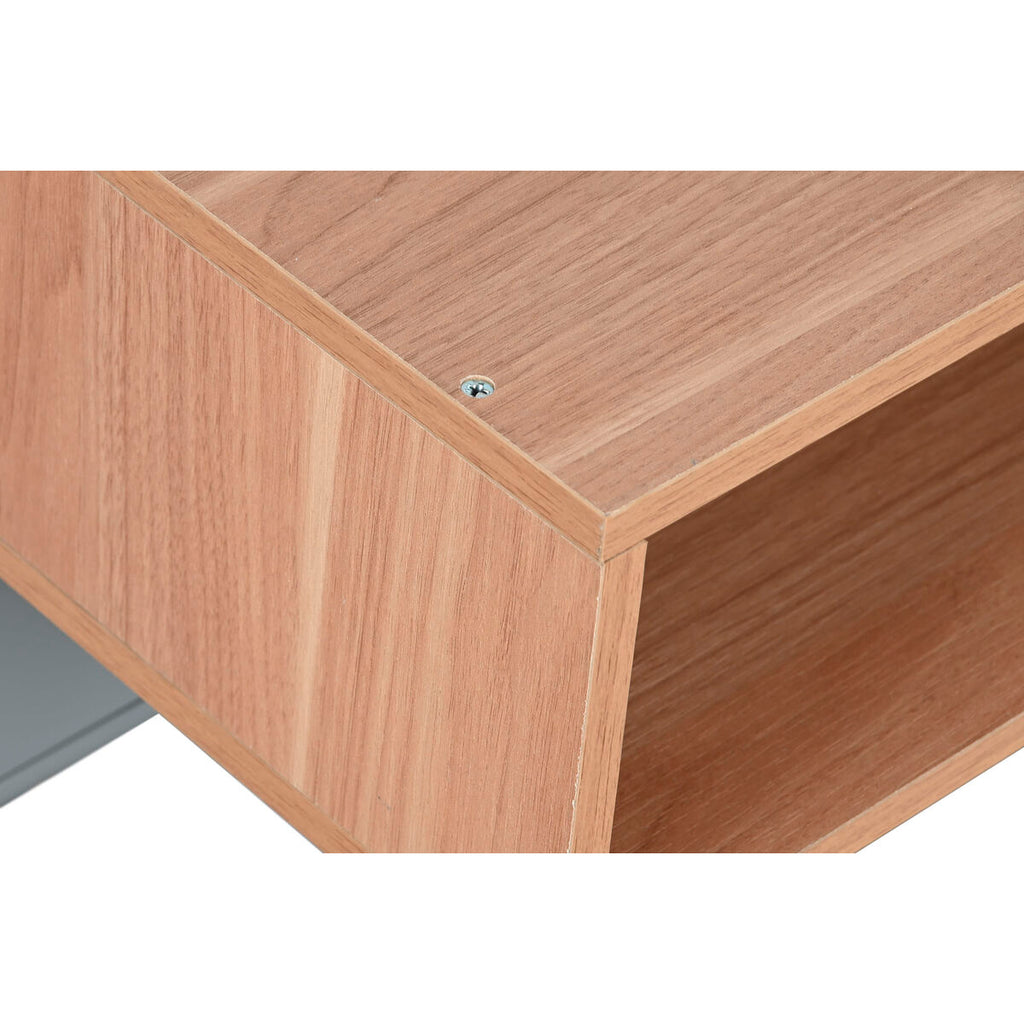 Mesita de noche de madera MDF azul y gris, 1 cajón, 55 cm — imagen 8