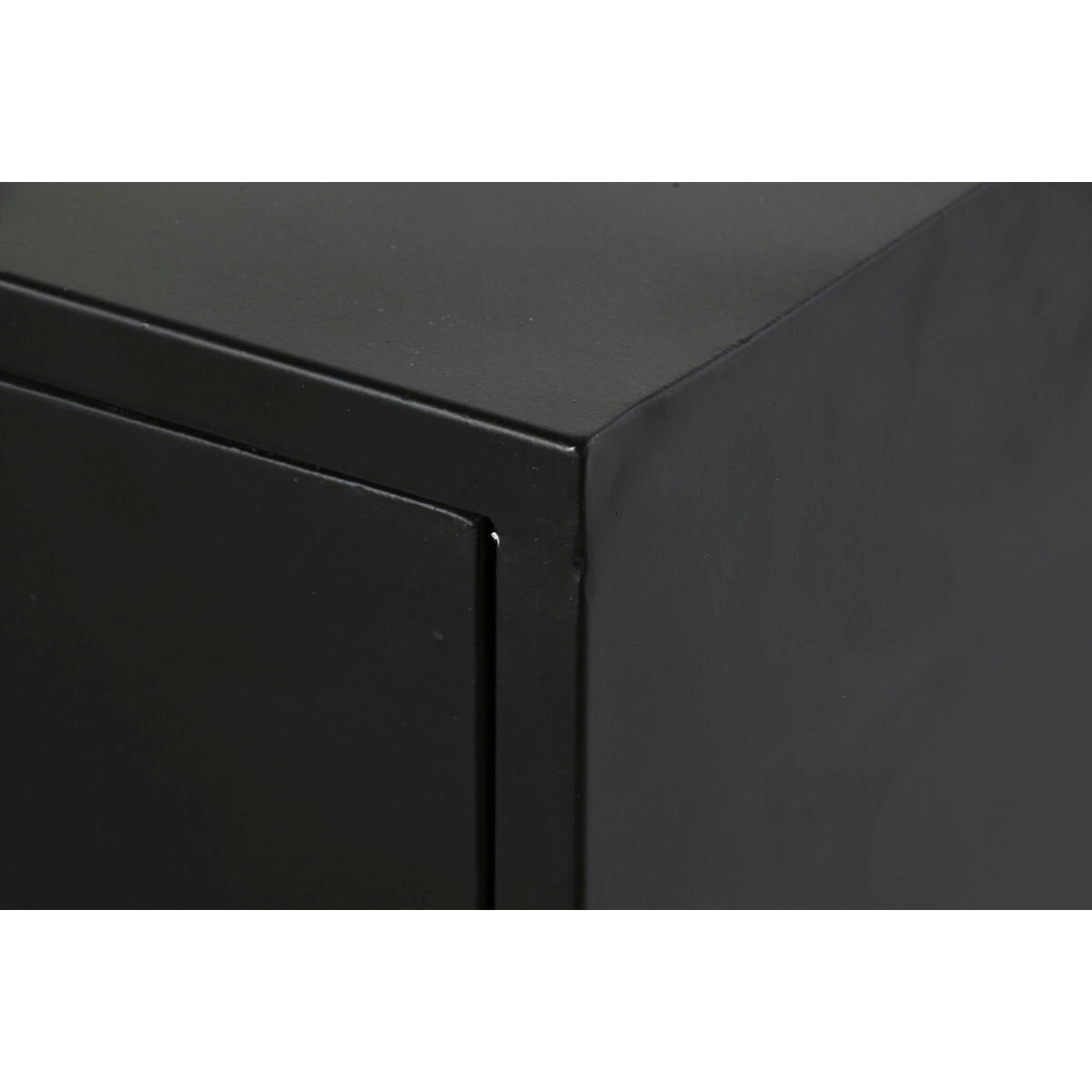 Cajonera de metal estilo loft, negra, 80 cm de alto — imagen 3