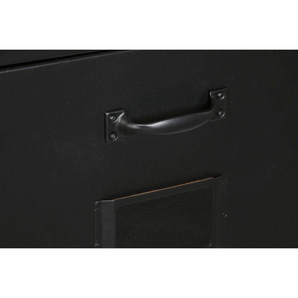 Cajonera de metal estilo loft, negra, 80 cm de alto — imagen 5