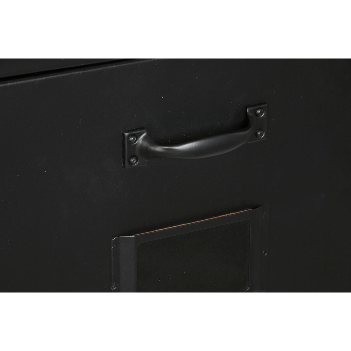 Cajonera de metal estilo loft, negra, 80 cm de alto — imagen 5