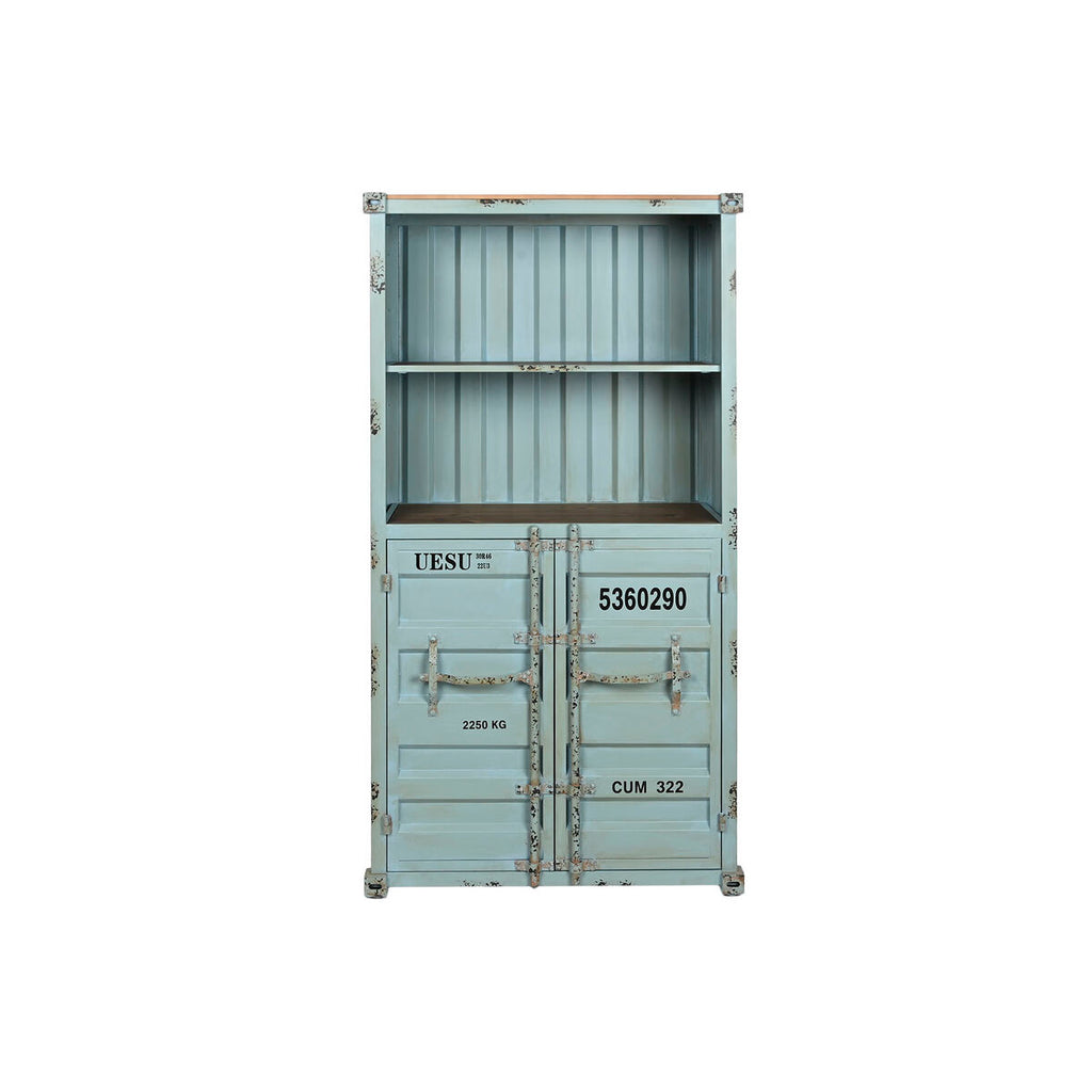 Estantería turquesa de metal y madera MDF, 87 x 44 x 168,5 cm — imagen 9