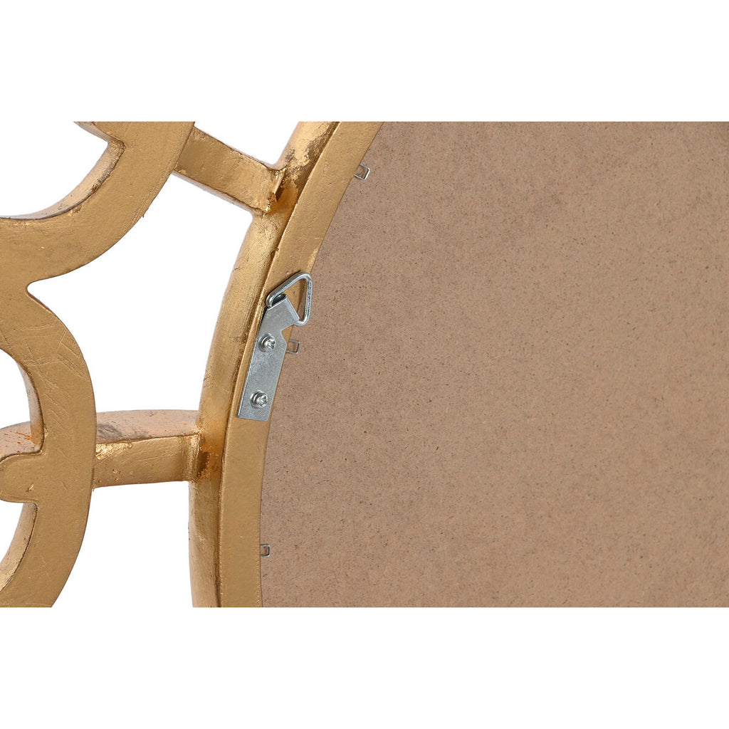Espejo de pared glamour dorado redondo, 95 x 5 x 95 cm — imagen 2