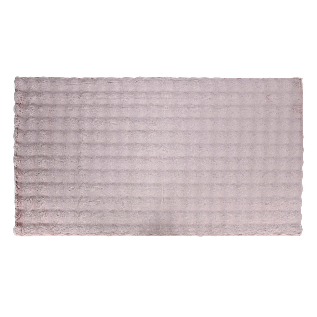 Alfombra de poliéster color malva, 250 x 200 cm