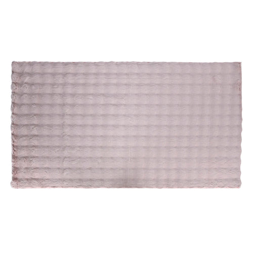Alfombra de poliéster color malva, 250 x 200 cm