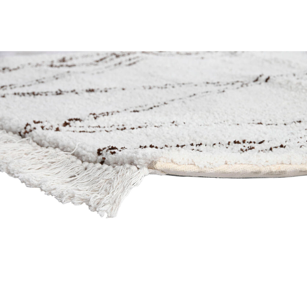 Alfombra boho de poliéster beige, 250 x 200 cm — imagen 3