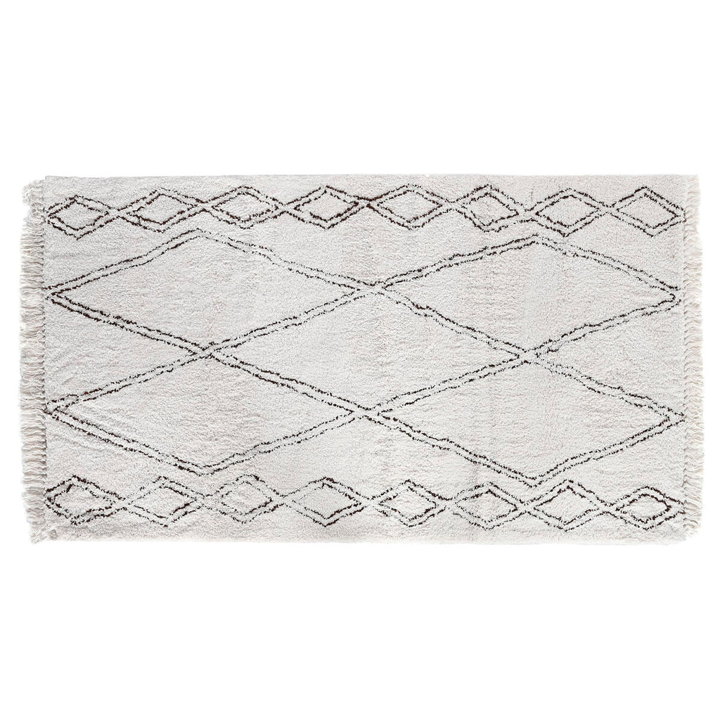 Alfombra boho beige de poliéster, 300 x 200 cm