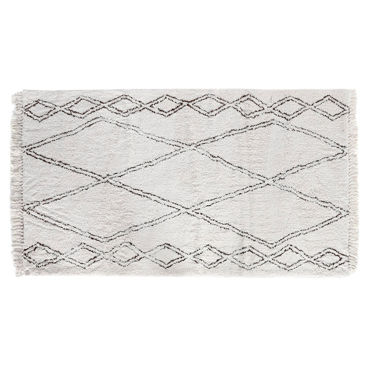 Alfombra boho beige de poliéster, 300 x 200 cm