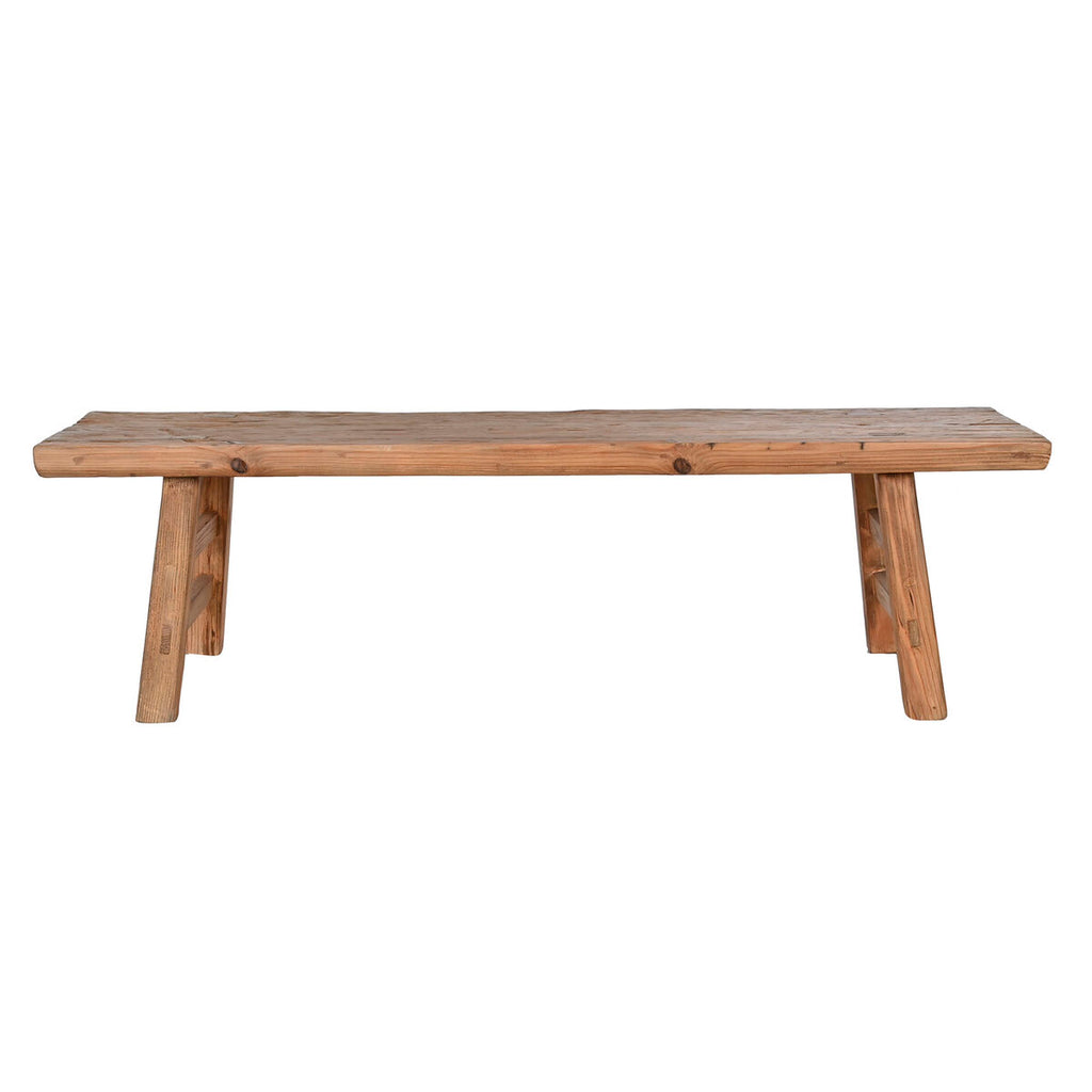 Mesa de centro de madera de olmo, doble cara, 167 cm — imagen 2