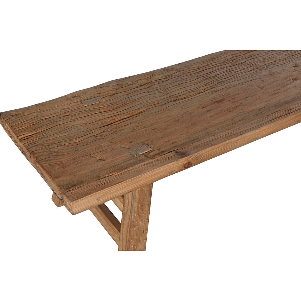 Mesa de centro de madera de olmo, doble cara, 167 cm — imagen 3
