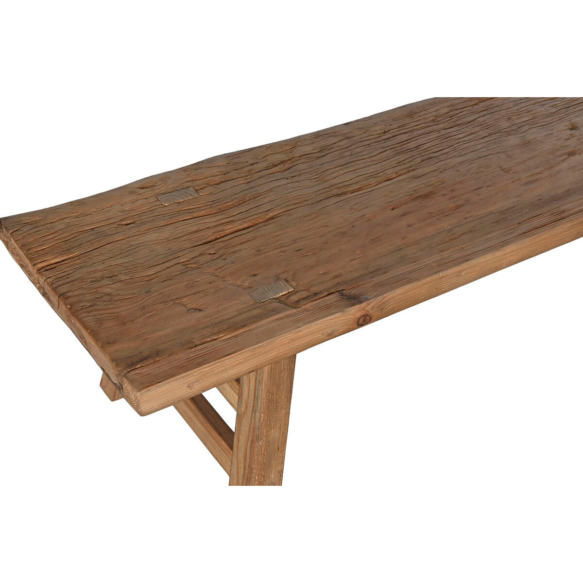 Mesa de centro de madera de olmo, doble cara, 167 cm — imagen 3