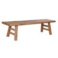 Mesa de centro de madera de olmo, doble cara, 167 cm