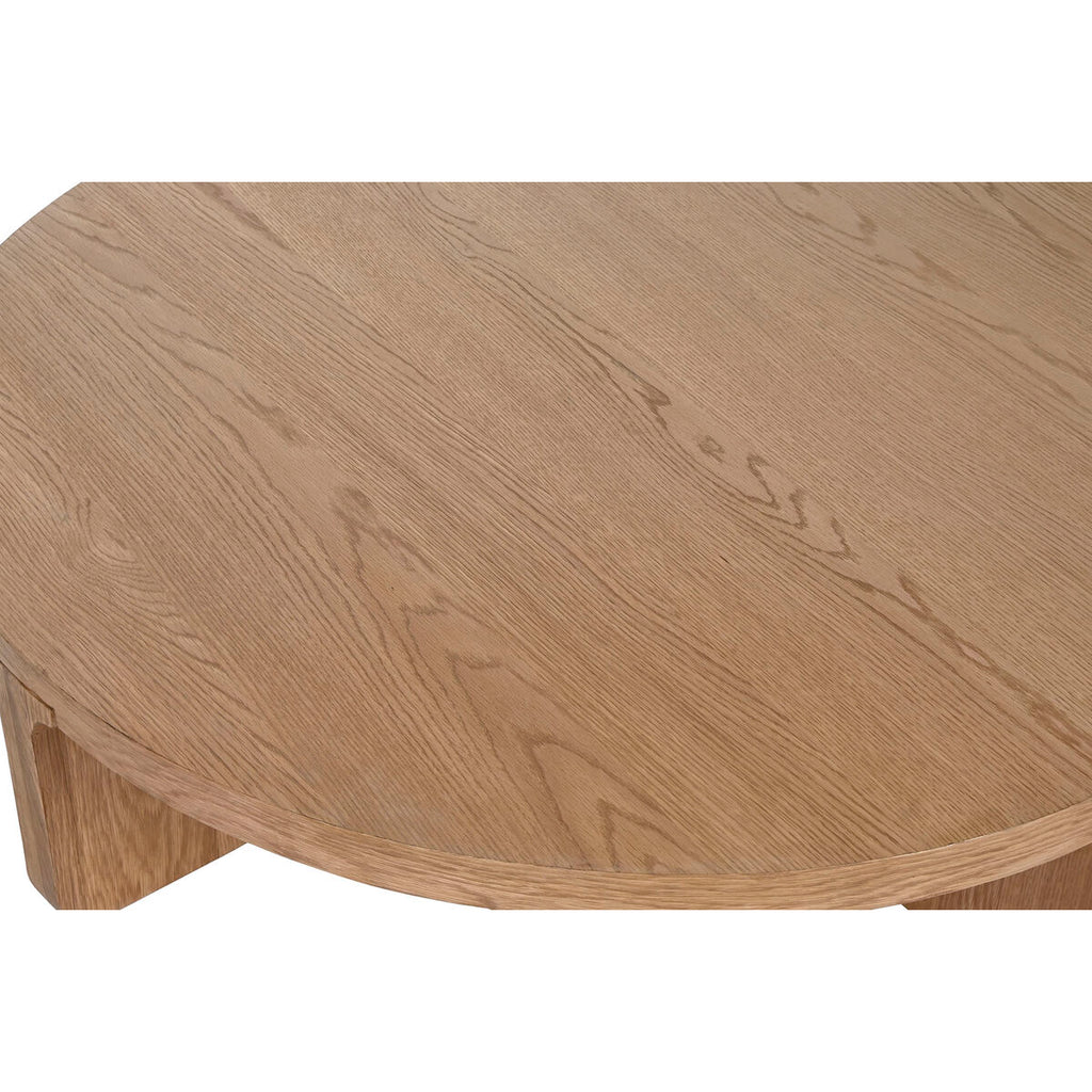 Mesa de centro de madera de roble natural, diseño tropical — imagen 3