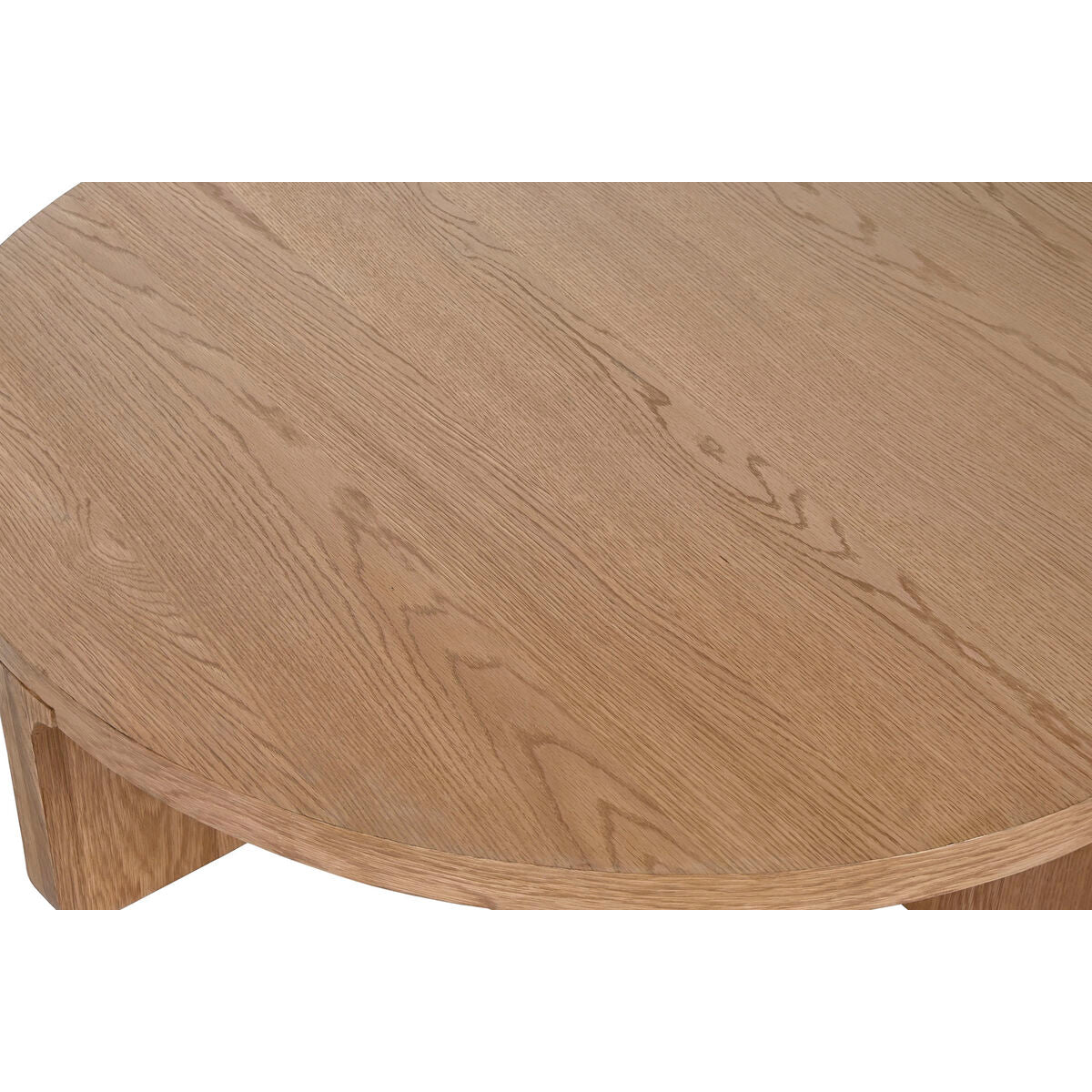 Mesa de centro de madera de roble natural, diseño tropical — imagen 3