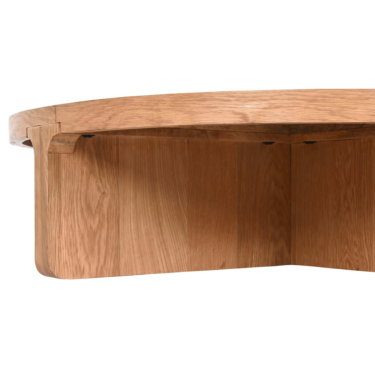 Mesa de centro de madera de roble natural, diseño tropical — imagen 5