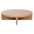 Mesa de centro de madera de roble natural, diseño tropical