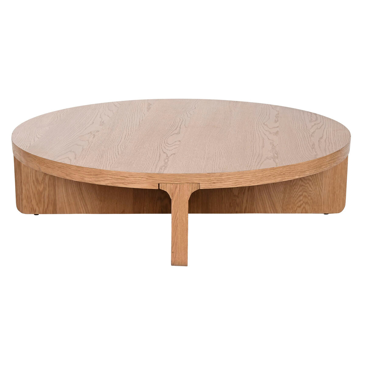 Mesa de centro de madera de roble natural, diseño tropical