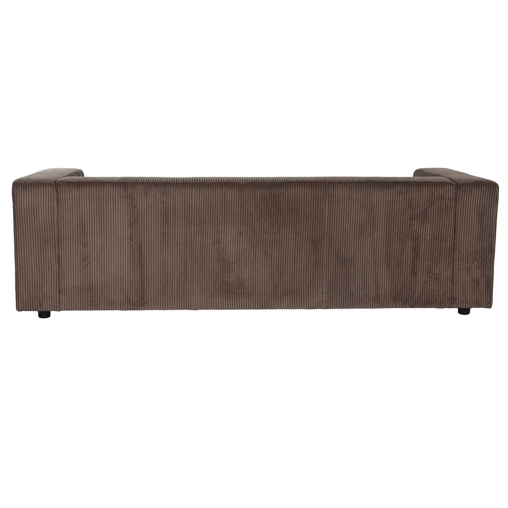 Sofá de poliéster marrón, diseño moderno, 224 x 95,5 x 66,5 cm — imagen 2