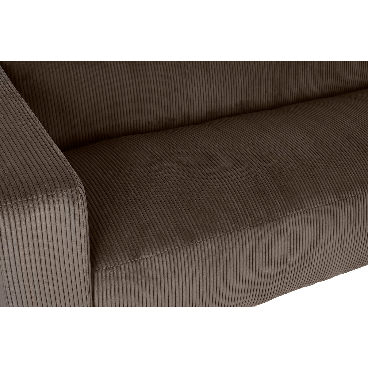 Sofá de poliéster marrón, diseño moderno, 224 x 95,5 x 66,5 cm — imagen 3