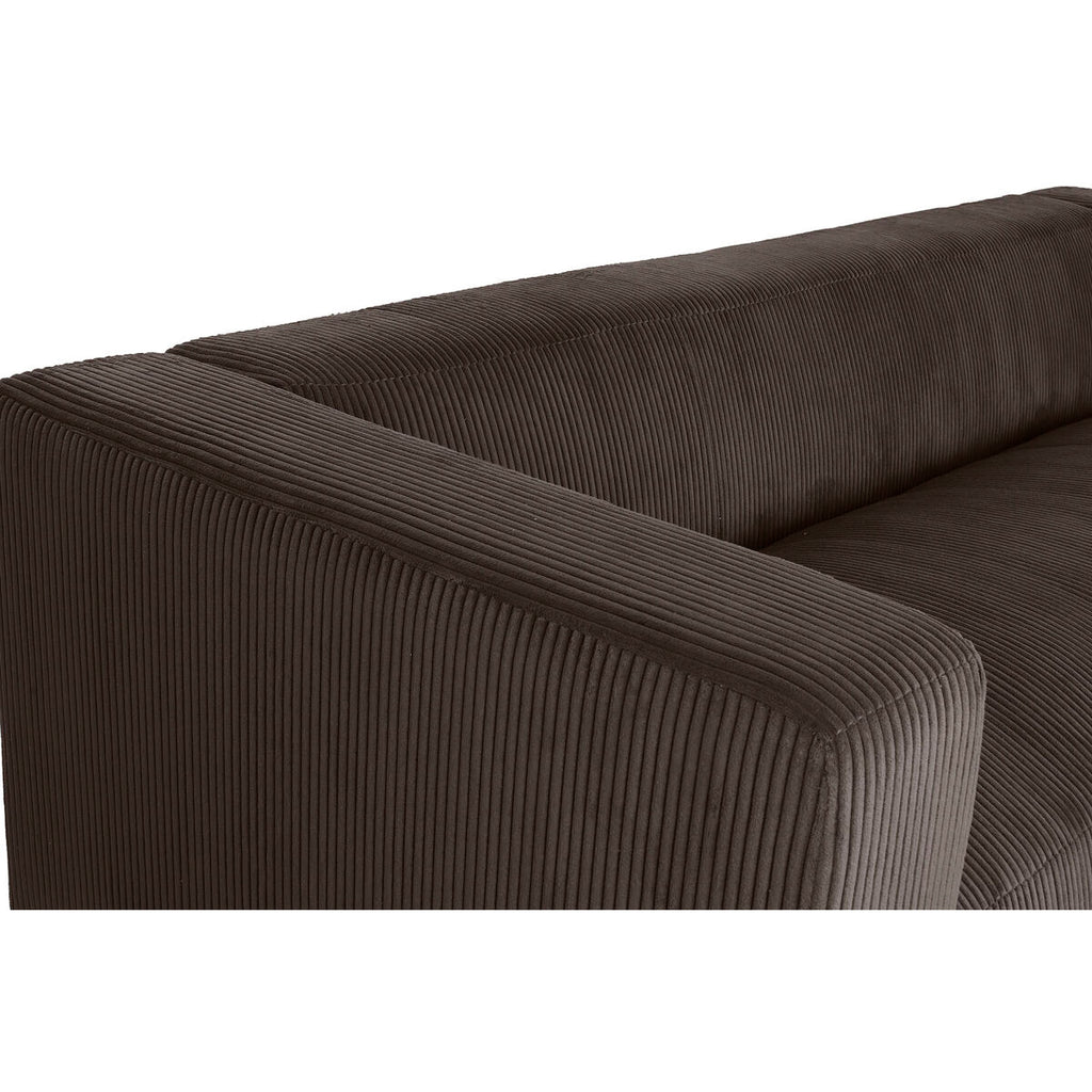 Sofá de poliéster marrón, diseño moderno, 224 x 95,5 x 66,5 cm — imagen 5