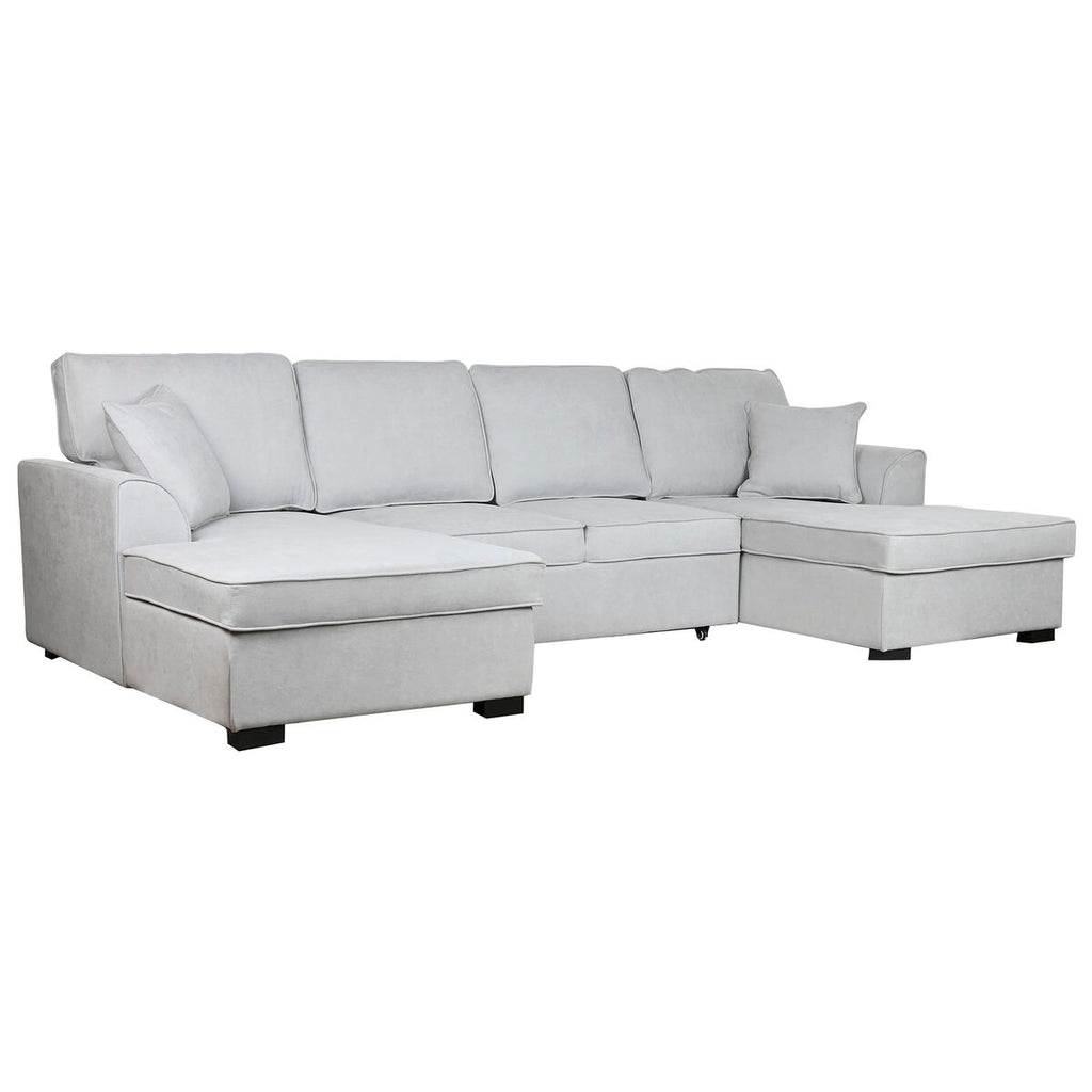 Sofá cama moderno gris, 298 x 154 x 92 cm — imagen 2
