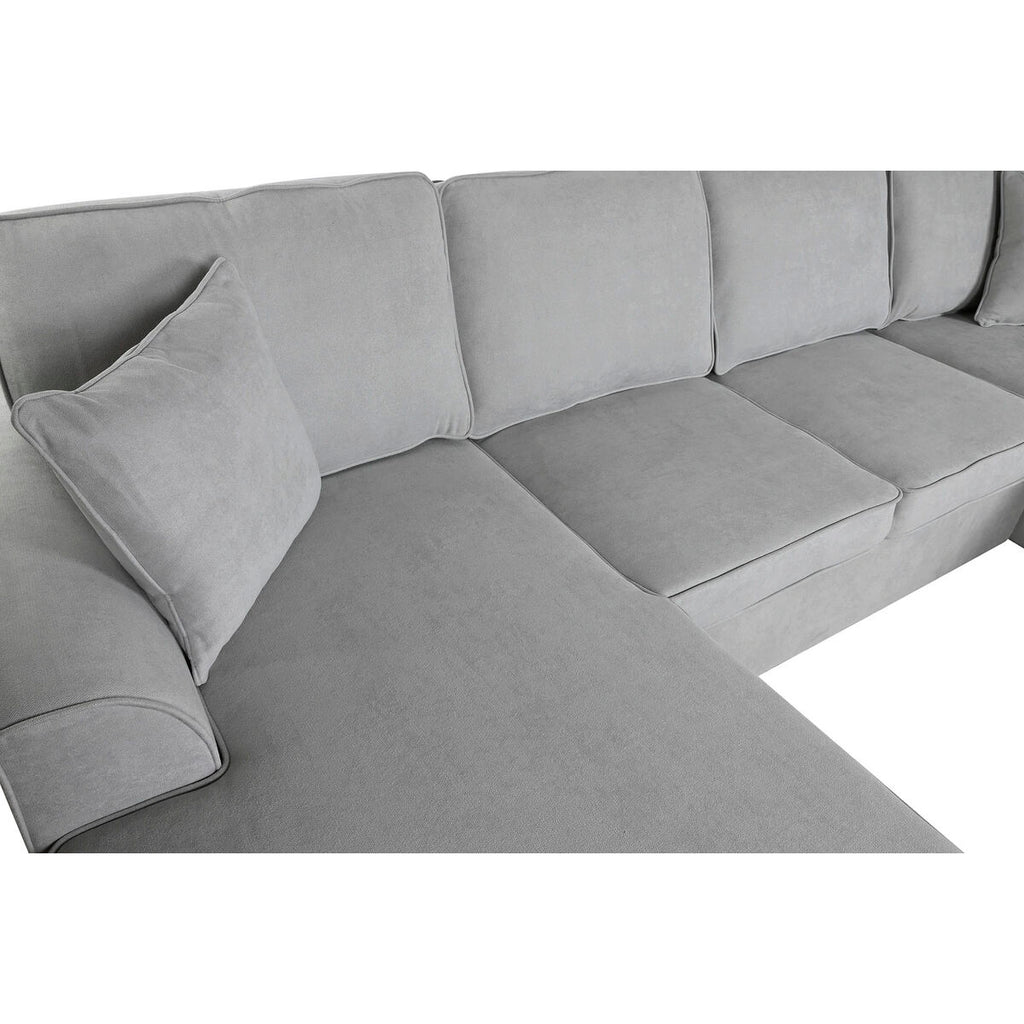 Sofá cama moderno gris, 298 x 154 x 92 cm — imagen 5
