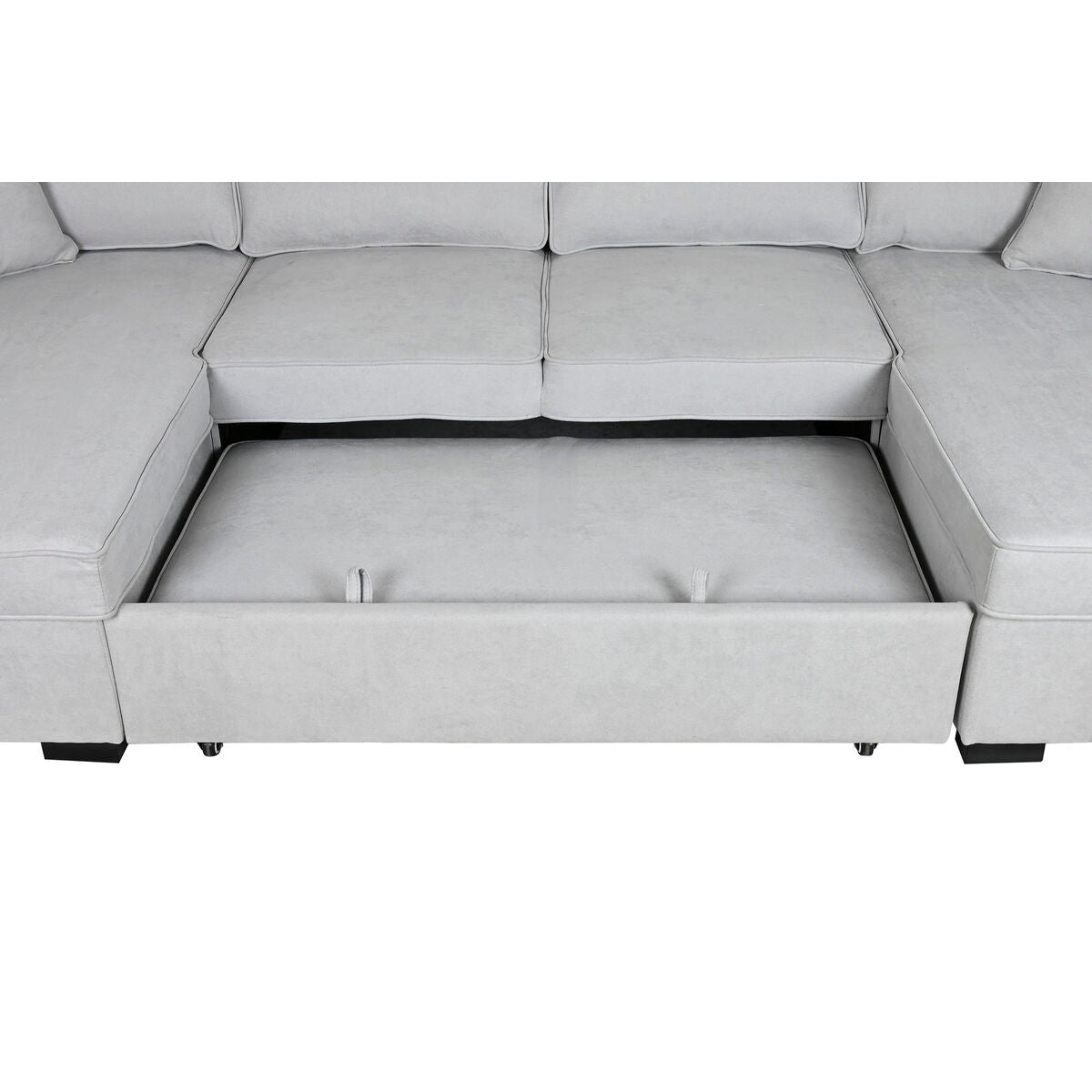 Sofá cama moderno gris, 298 x 154 x 92 cm — imagen 9