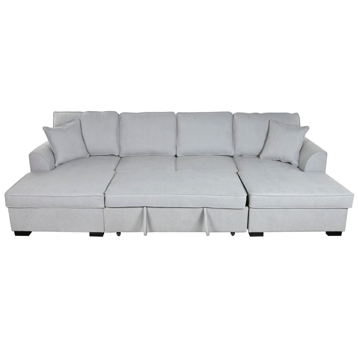 Sofá cama moderno gris, 298 x 154 x 92 cm — imagen 10
