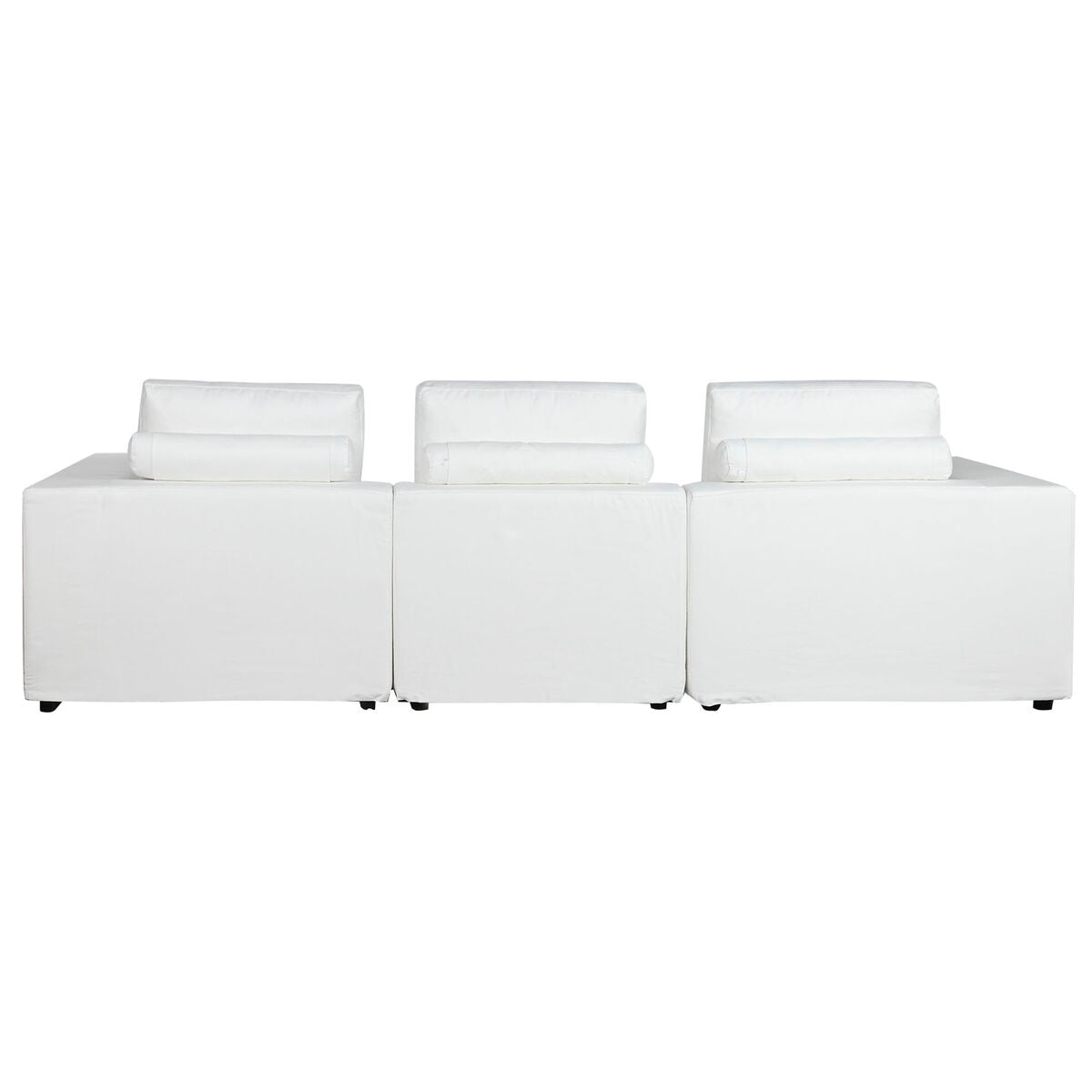Sofá moderno blanco con relleno de pluma, 286 x 95,5 x 57 cm — imagen 2