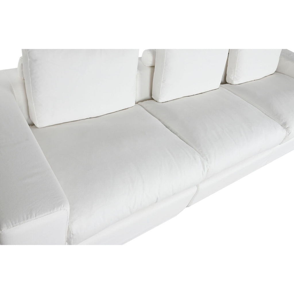 Sofá moderno blanco con relleno de pluma, 286 x 95,5 x 57 cm — imagen 3