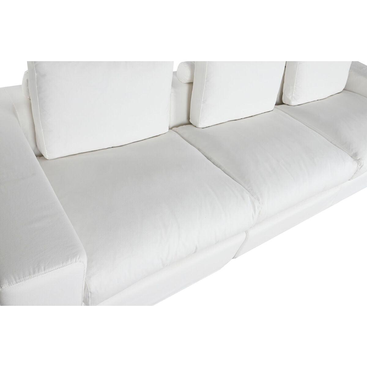 Sofá moderno blanco con relleno de pluma, 286 x 95,5 x 57 cm — imagen 3