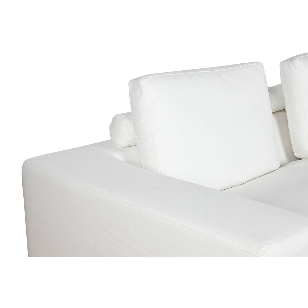 Sofá moderno blanco con relleno de pluma, 286 x 95,5 x 57 cm — imagen 5