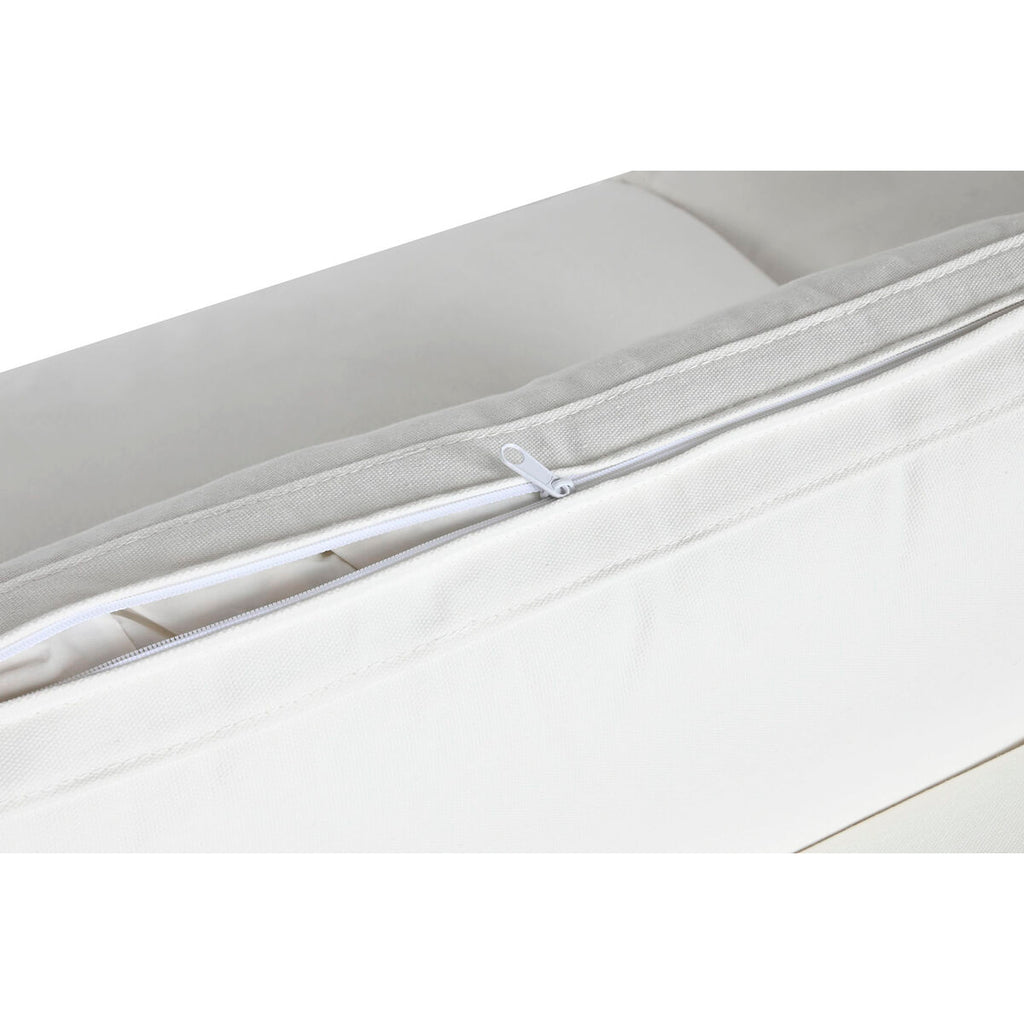 Sofá moderno blanco con relleno de pluma, 286 x 95,5 x 57 cm — imagen 8