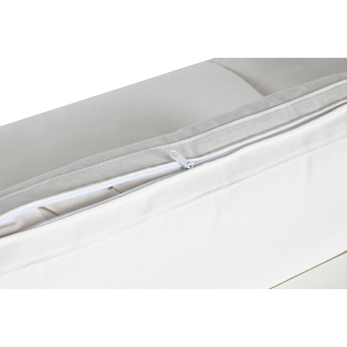 Sofá moderno blanco con relleno de pluma, 286 x 95,5 x 57 cm — imagen 8
