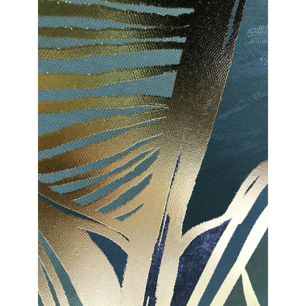 Juego de 3 lienzos de poliestireno, palmeras tropicales — imagen 5