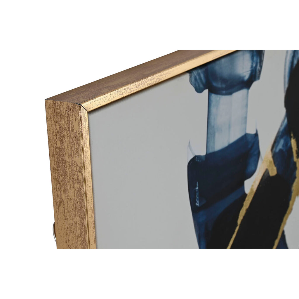 Cuadro abstracto de poliestireno y lienzo, 90 x 4 x 120 cm — imagen 2