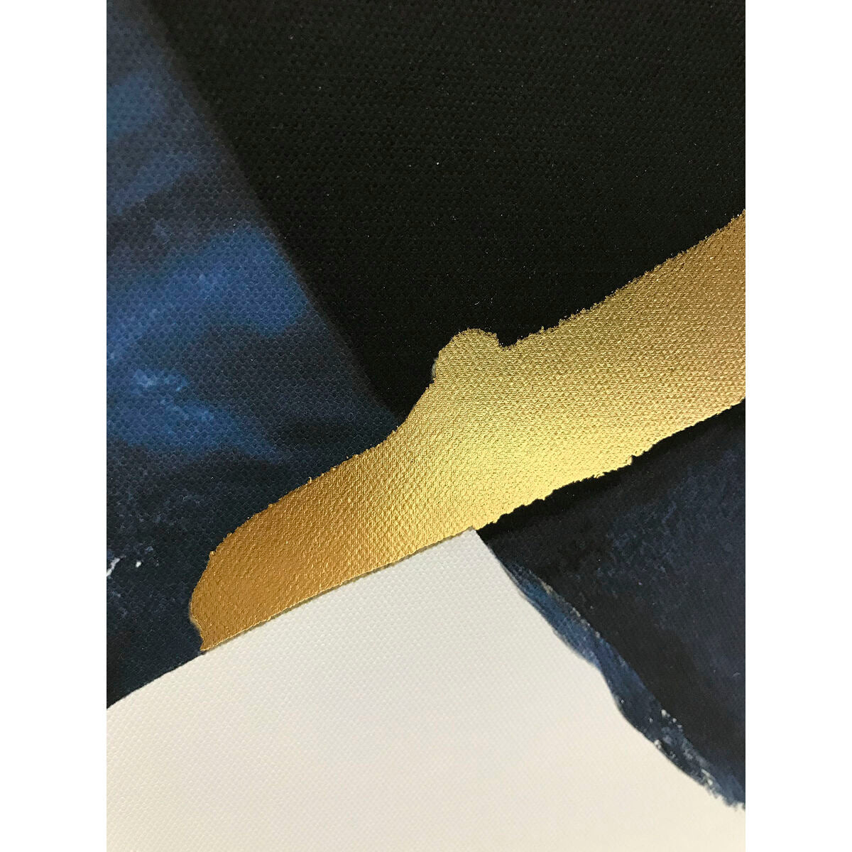 Cuadro abstracto de poliestireno y lienzo, 90 x 4 x 120 cm — imagen 5