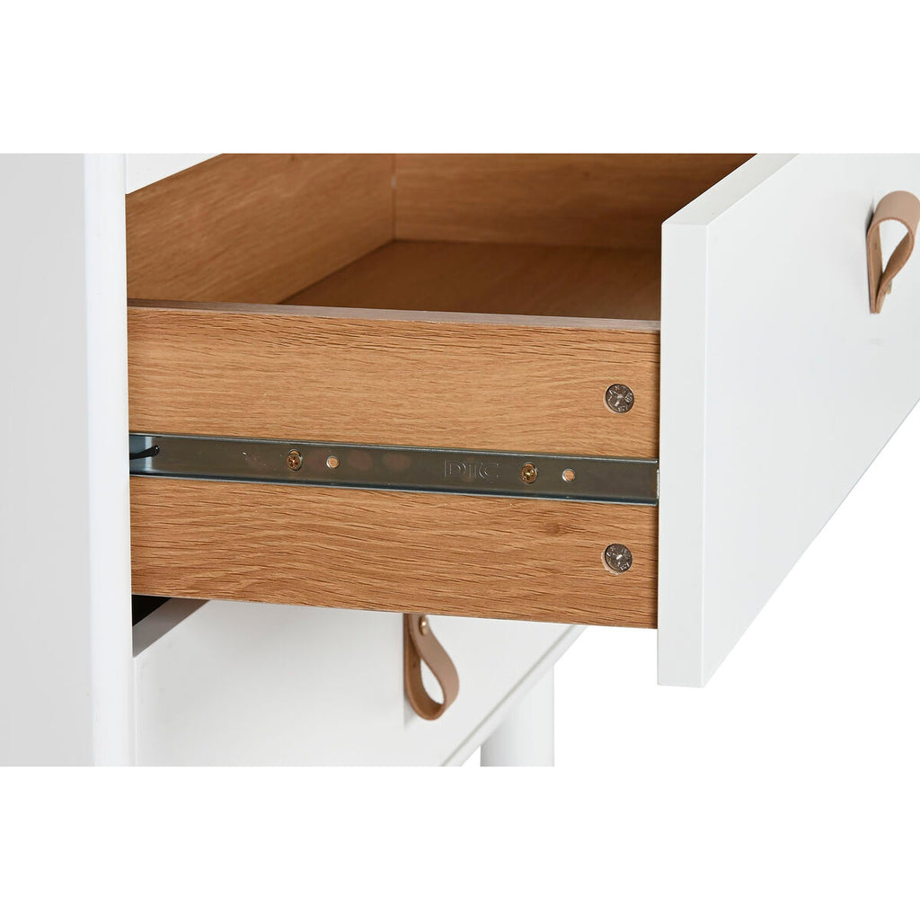 Cajonera blanca y natural de polipropileno y MDF, 80 x 117 cm — imagen 2